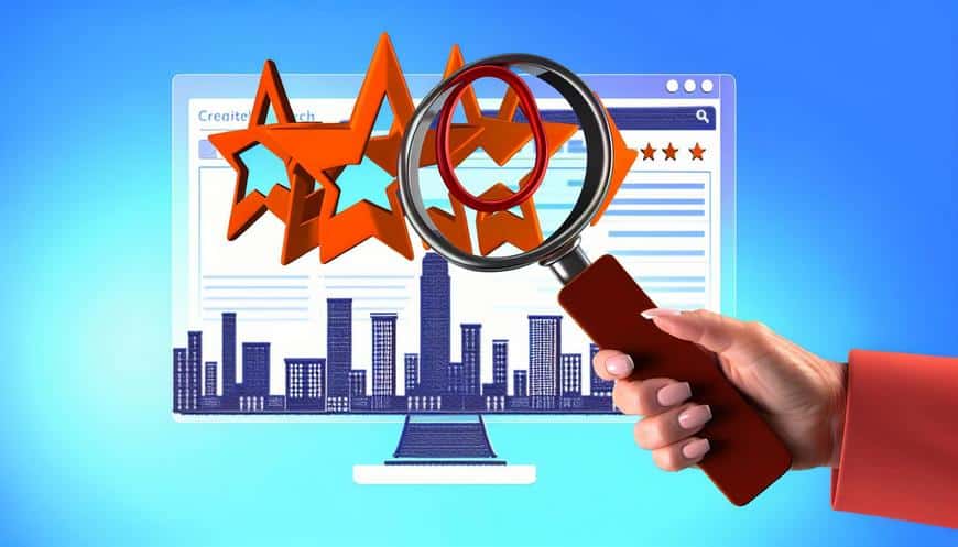 Lokales Google Rankingnull Mit starken Bewertungen an die Spitze